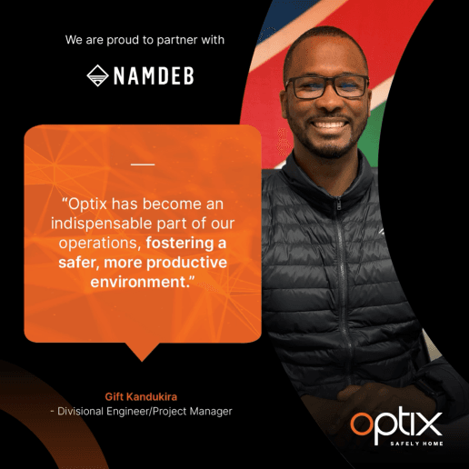 Gift Kandukira, Divisional Engineer/Project Manager, on partnering with Optix